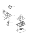 2000 Jeep Wrangler Car Speakers Diagram - 56008795AC