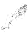 Ram C/V Exhaust Heat Shield Diagram - 5109629AA