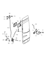 Dodge Sprinter 2500 Door Latch Assembly Diagram - 68017888AA