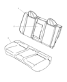 Chrysler Sebring Armrest Diagram - 1FU561DBAA