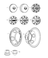 Ram 2500 Wheel Cover Diagram - 52121450AD