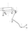 2006 Dodge Ram 1500 Transmission Oil Cooler Hose Diagram - 52028866AF