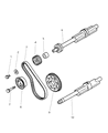 Chrysler Sebring Timing Belt Tensioner Diagram - MD352473