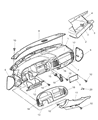 Dodge Ram Wagon A/C Switch Diagram - 55055463