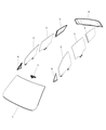 Chrysler Windshield Diagram - 68351145AB