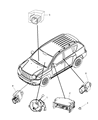 Dodge Caliber Air Bag Control Module Diagram - 68148034AA