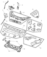 Chrysler Battery Tray Diagram - 4646511AB