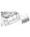 Jeep Commander Grille Diagram - 55156975AD