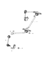 Dodge Dart Sway Bar Link Diagram - 68164043AA