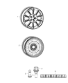 Dodge Dart Spare Wheel Diagram - 68086001AA