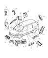 Chrysler Voyager Air Bag Control Module Diagram - 4686602AG