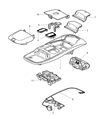 Dodge Ram 3500 Dome Light Diagram - 5013612AA
