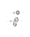Ram 4500 A/C Idler Pulley Diagram - 5281720AA