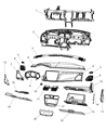 Chrysler 200 Glove Box Diagram - 1SR30HL1AA