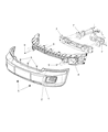Ram Dakota Bumper Diagram - 68029831AB