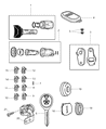 Jeep Ignition Lock Cylinder Diagram - 5083915AA