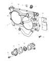 Chrysler Thermostat Gasket Diagram - 4781661AB