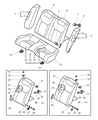 Chrysler Sebring Seat Cushion Diagram - MR457679