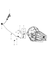 Ram Shift Cable Diagram - 68143853AA