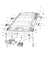 Dodge Durango Sun Visor Diagram - 1WK20DX9AE