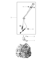2013 Dodge Journey Shift Cable Diagram - 5106142AB