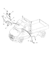 Dodge Sprinter 2500 Sun Visor Diagram - 1GY42KDVAA