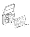 Jeep Wrangler Window Regulator Diagram - 55076025AC