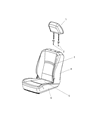 2012 Ram 3500 Seat Cover Diagram - 5LA89BD3AA