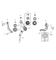 Ram A/C Idler Pulley Diagram - 53034002AA