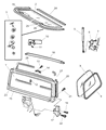 Jeep Wrangler Liftgate Hinge Diagram - 5013723AA