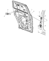 Jeep Compass Door Hinge Diagram - 5115713AG