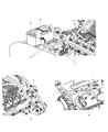 Jeep Commander Battery Tray Diagram - 55396408AD
