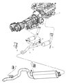 2005 Jeep Liberty Catalytic Converter Diagram - 52129078AB
