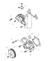2005 Chrysler Sebring Water Pump Pulley Diagram - MD371390