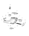 Chrysler Voyager Center Console Base Diagram - 6SY132D2AC