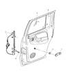 Dodge Durango Window Regulator Diagram - 55256494AL