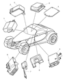 Chrysler Prowler Air Bag Control Module Diagram - 4786638AC