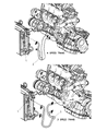 2002 Dodge Caravan Transmission Oil Cooler Hose Diagram - 4809313AC