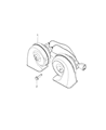 Ram Horn Diagram - 56046744AA