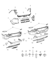 Jeep Cherokee Bumper Diagram - 5LT13TZZAD