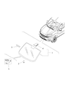 Ram ProMaster City Windshield Diagram - 68266307AA