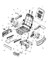 2015 Chrysler Town & Country Armrest Diagram - 1HU61HL9AA