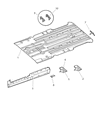 Chrysler Grand Voyager Floor Pan Diagram - 5012645AB