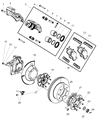 Dodge Brake Caliper Bracket Diagram - 5093268AA