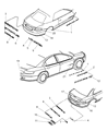 Chrysler Sebring Emblem Diagram - 4806083AA