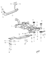 Ram C/V Front Cross-Member Diagram - 5085819AH