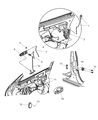 Chrysler Door Latch Assembly Diagram - 4878833AG