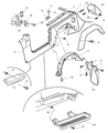 2004 Jeep Wrangler Wheelhouse Diagram - 55156038AB