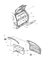 Dodge Caravan Tailgate Handle Diagram - RS75BD1AB