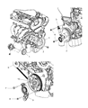 Chrysler Belt Tensioner Diagram - 4792996AB